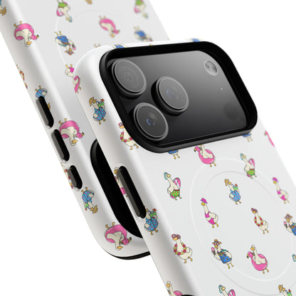 Cute Goose Summer Pattern Tough Magnetic Case
