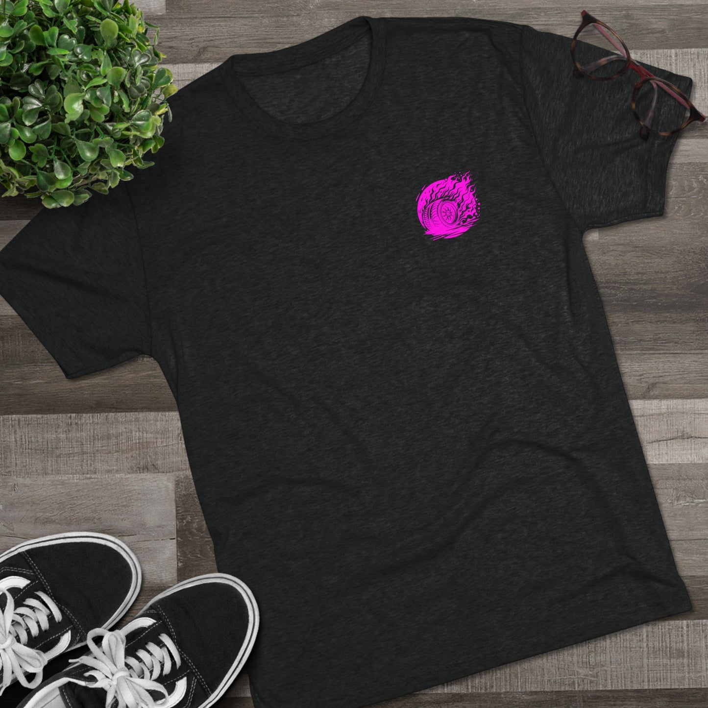 Burnout Tee Magenta