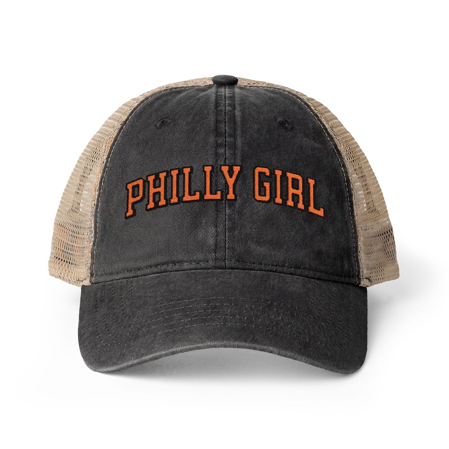Philly Girl Women's Washed Mesh-Back Cap