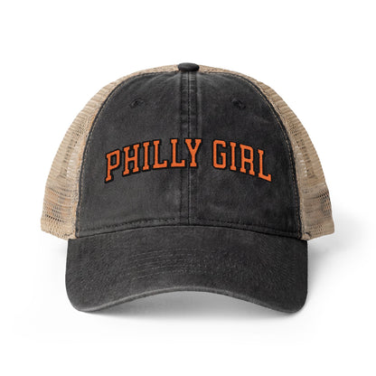Philly Girl Women's Washed Mesh-Back Cap