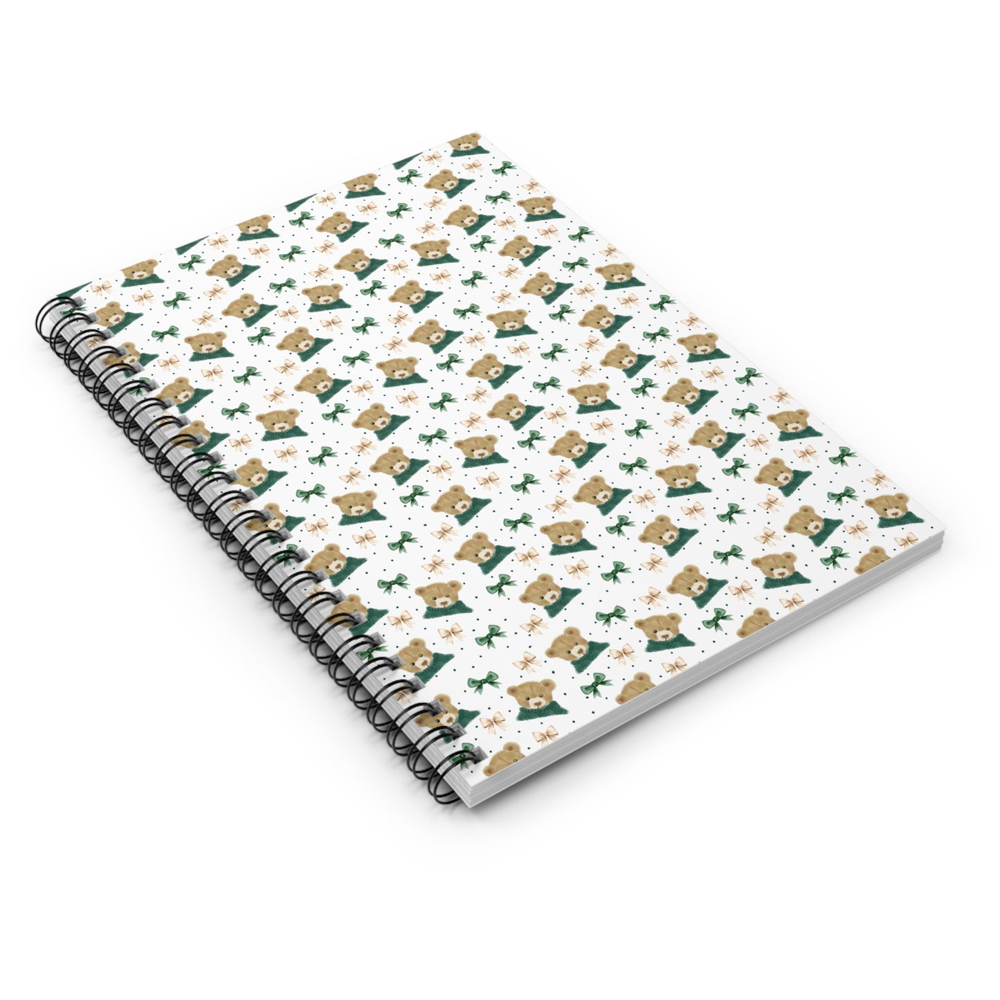 Teddy Bear Spiral Notebook - Ruled Line