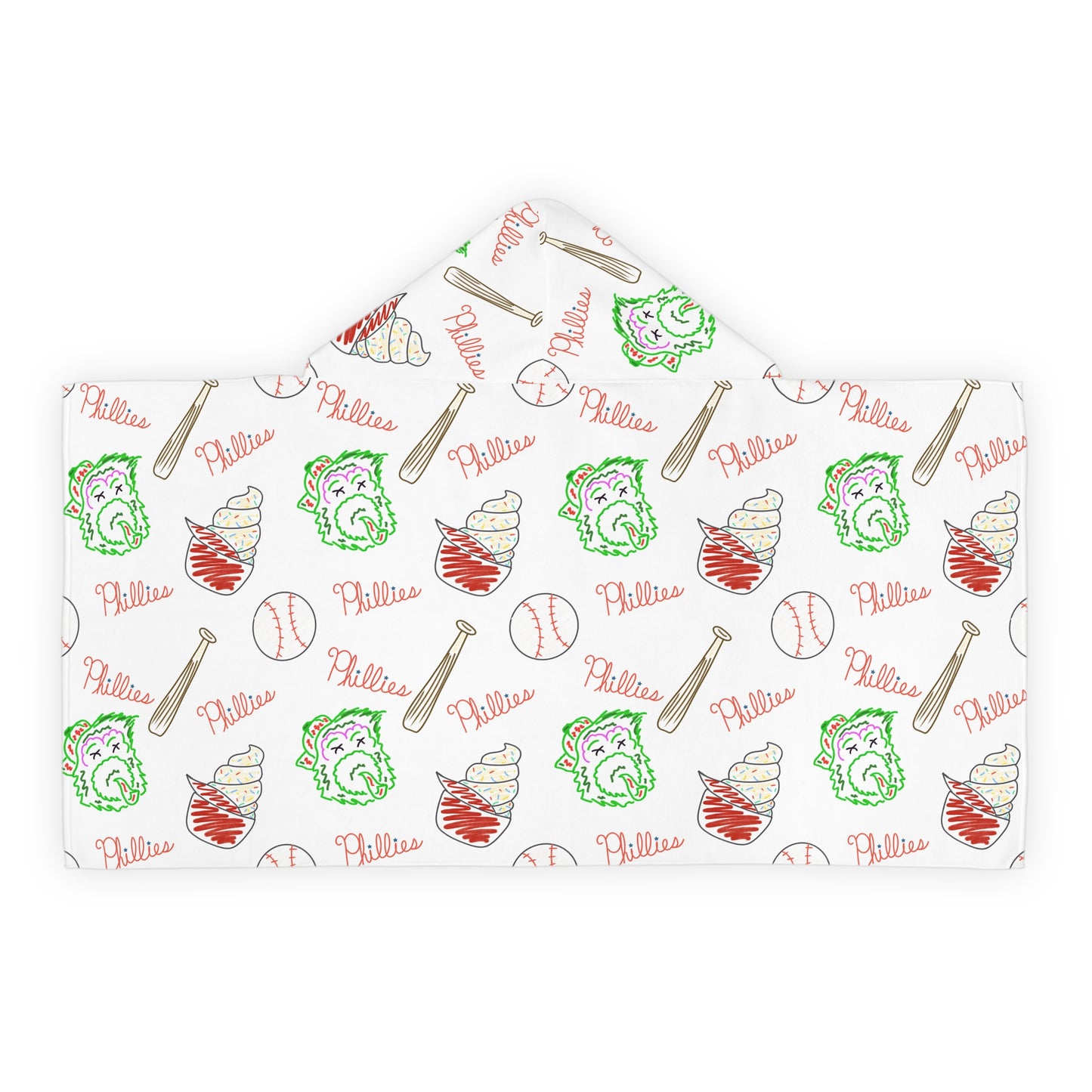 Phillies Youth Hooded Towel