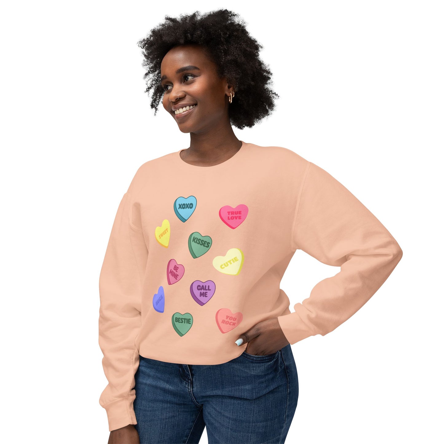 Candy Heart Crewneck Sweatshirt