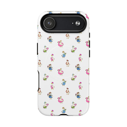 Cute Goose Summer Pattern Tough Magnetic Case