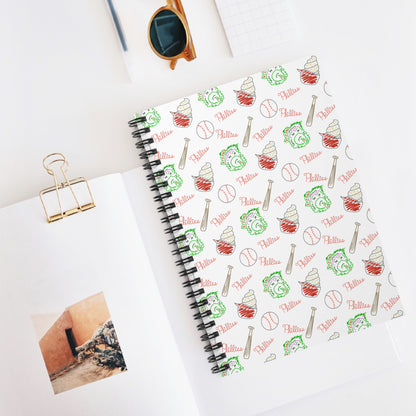 Phillies Spiral Notebook - Ruled Line