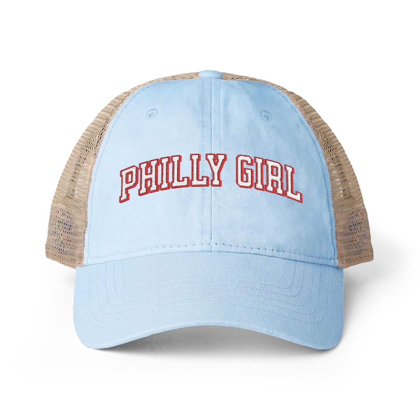 Philly Girl Women's Washed Mesh-Back Cap