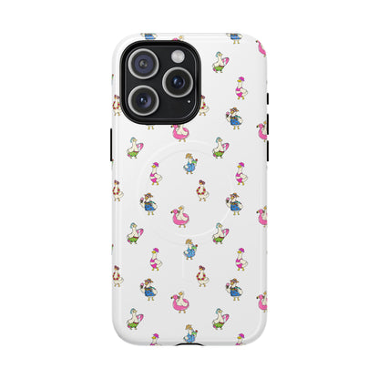 Cute Goose Summer Pattern Tough Magnetic Case