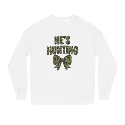 He's Hunting Faux Knit Sweatshirt