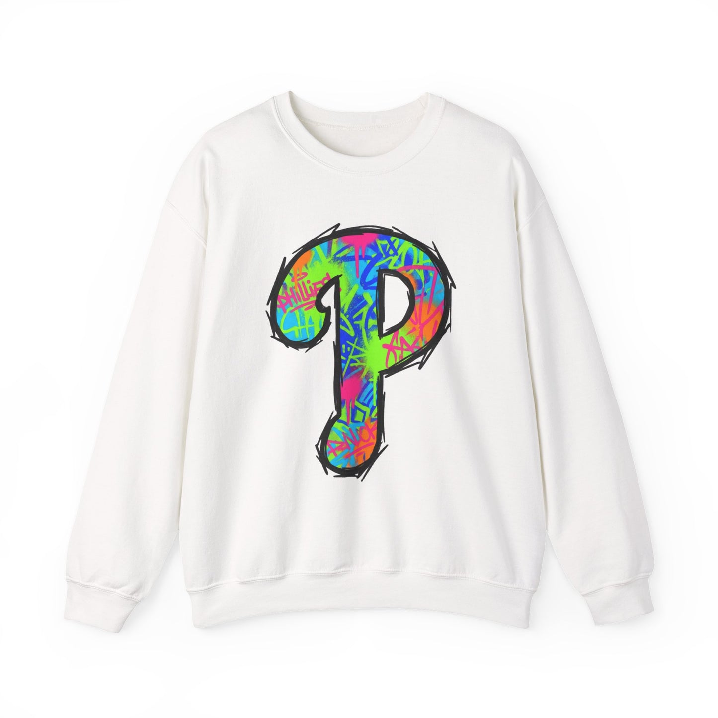 'P' 80s Retro Crewneck Sweatshirt