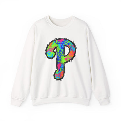 'P' 80s Retro Crewneck Sweatshirt
