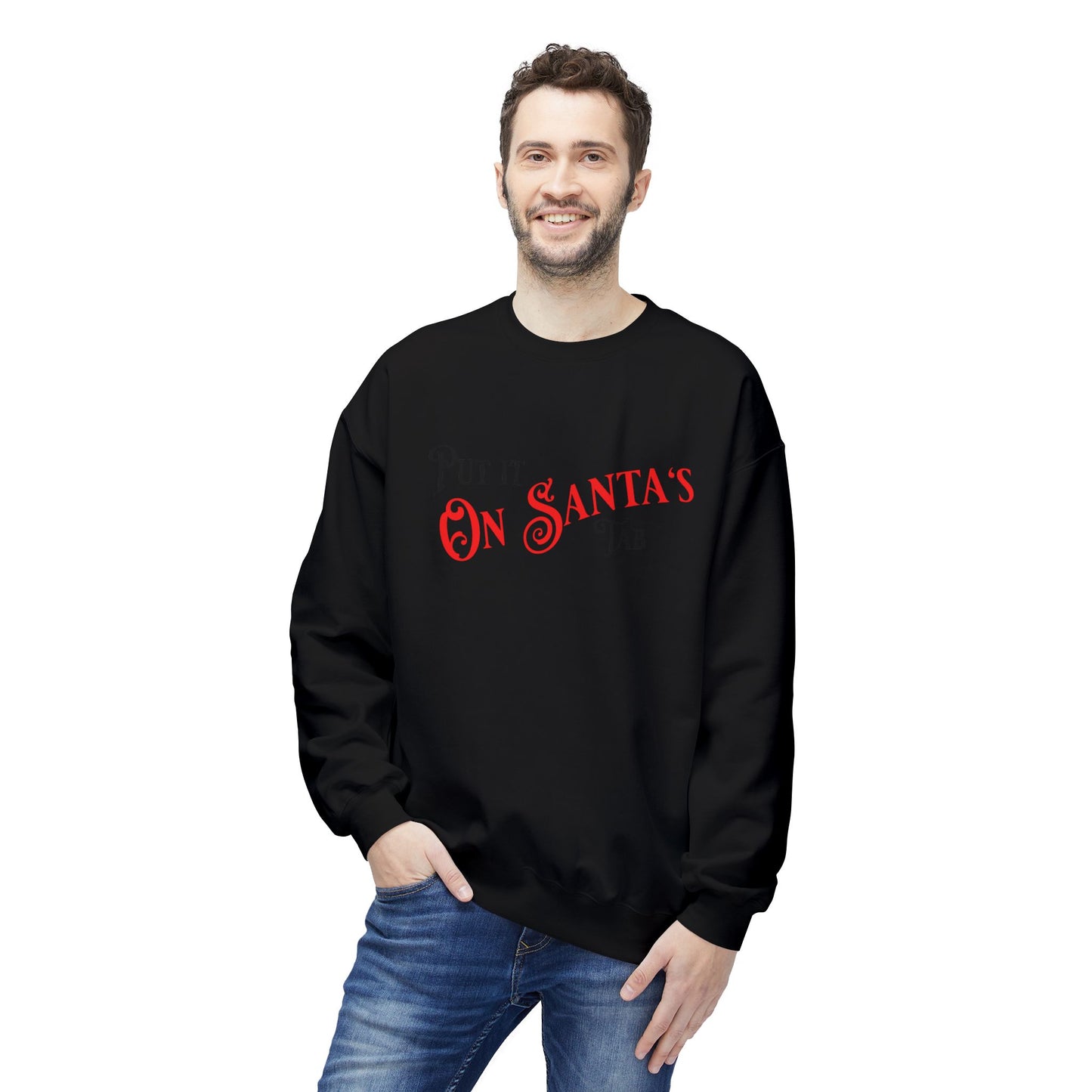 Unisex Santa's Beer Tab Midweight Crewneck Sweatshirt