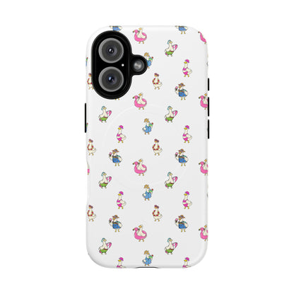 Cute Goose Summer Pattern Tough Magnetic Case