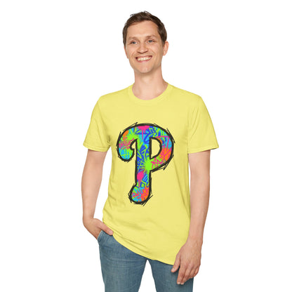 80s Funky 'P' Retro T-Shirt