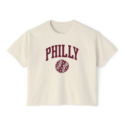 PHILLY Baseball Women's Boxy Tee