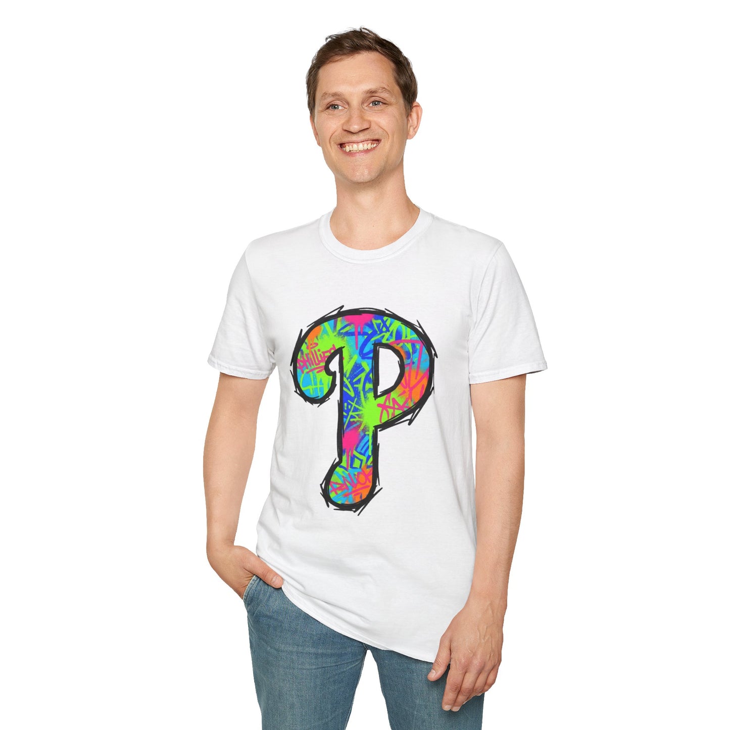 80s Funky 'P' Retro T-Shirt
