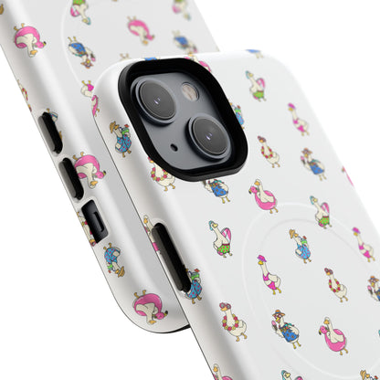 Cute Goose Summer Pattern Tough Magnetic Case