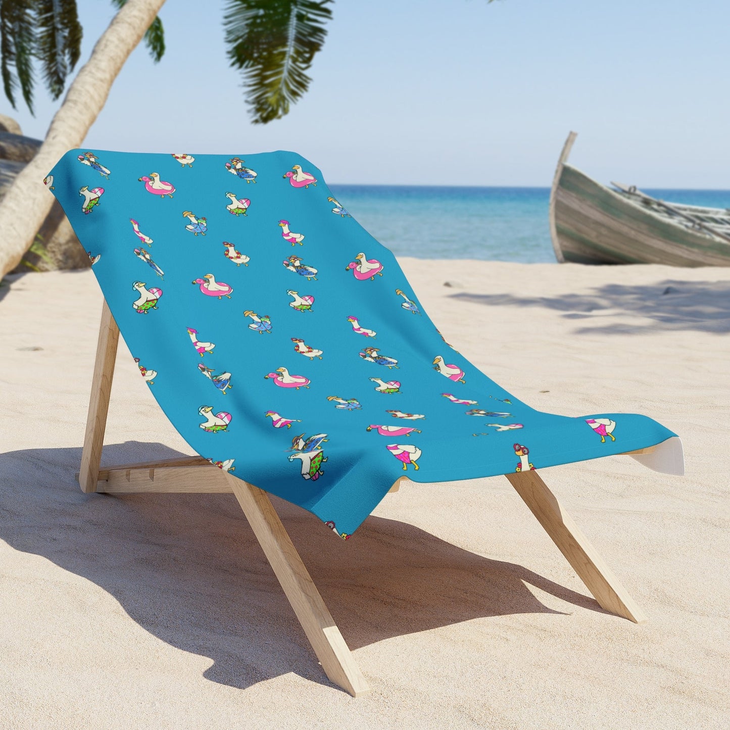Summer Goose Beach Towel