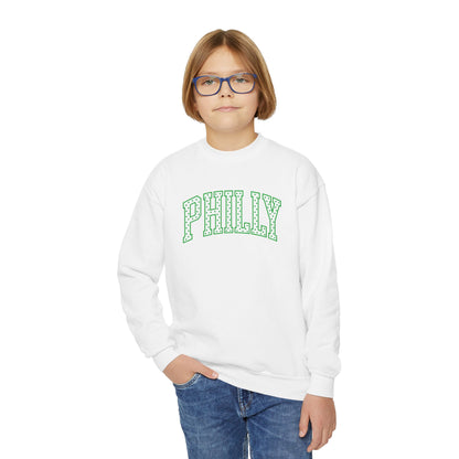 PHILLY Polka Dot Youth Crewneck Sweatshirt