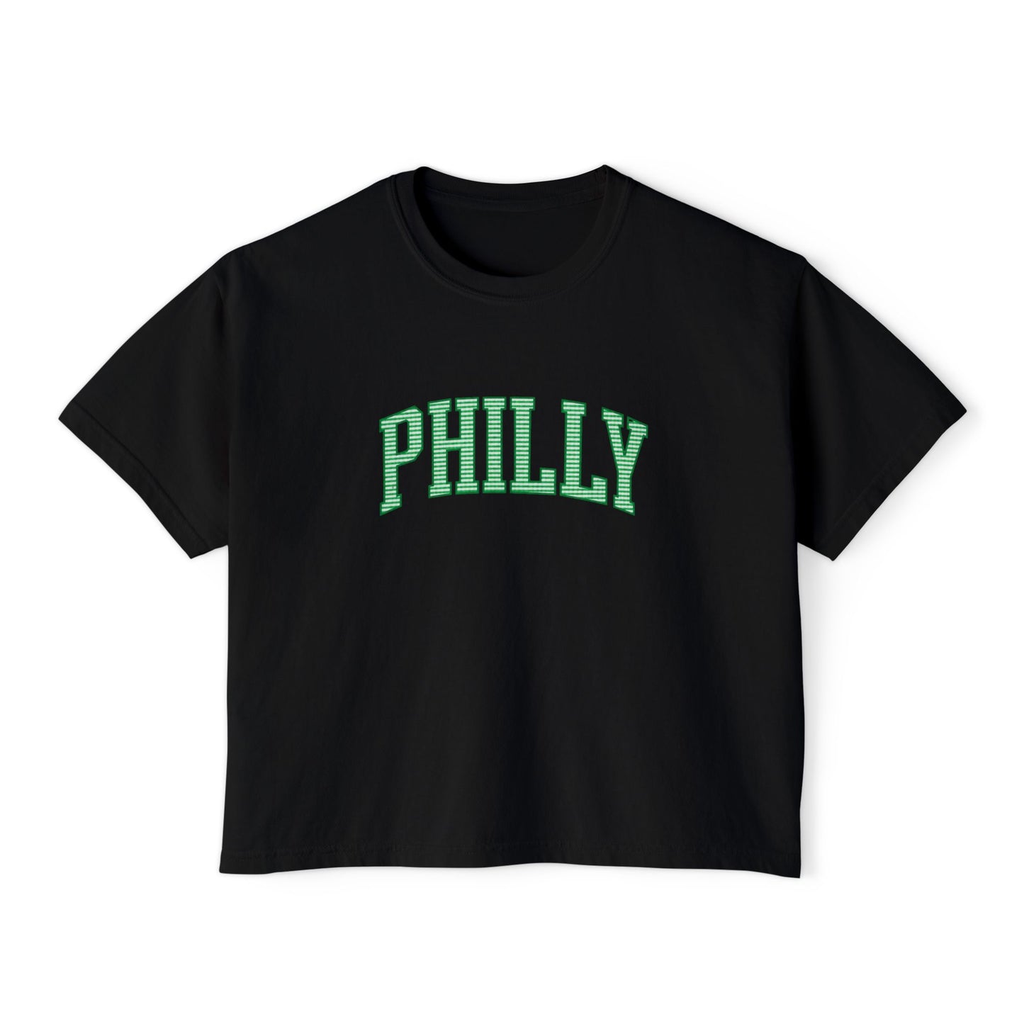 PHILLY Seersucker Women's Boxy Tee