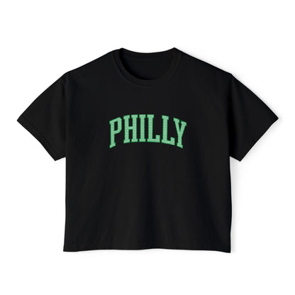 PHILLY Seersucker Women's Boxy Tee
