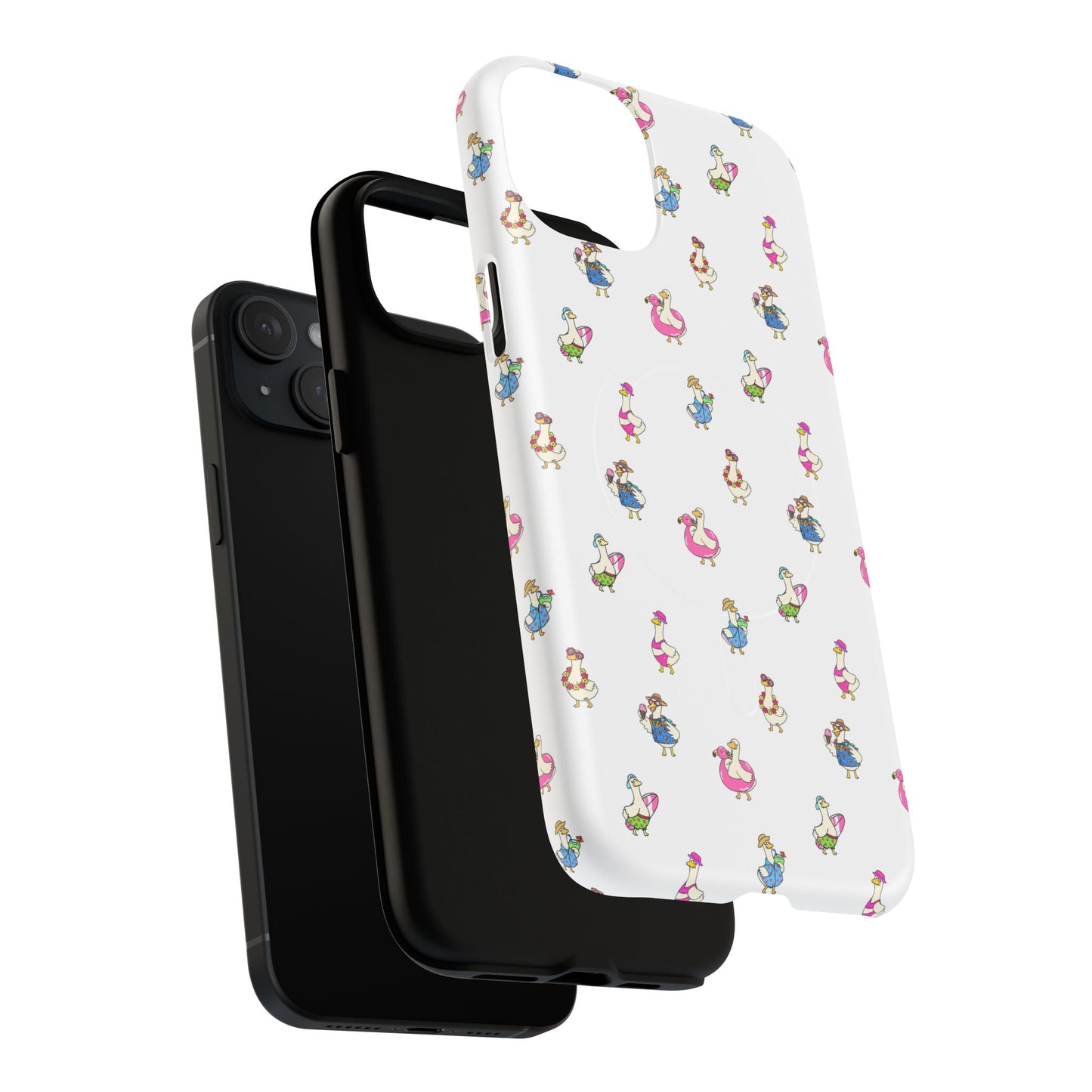Cute Goose Summer Pattern Tough Magnetic Case