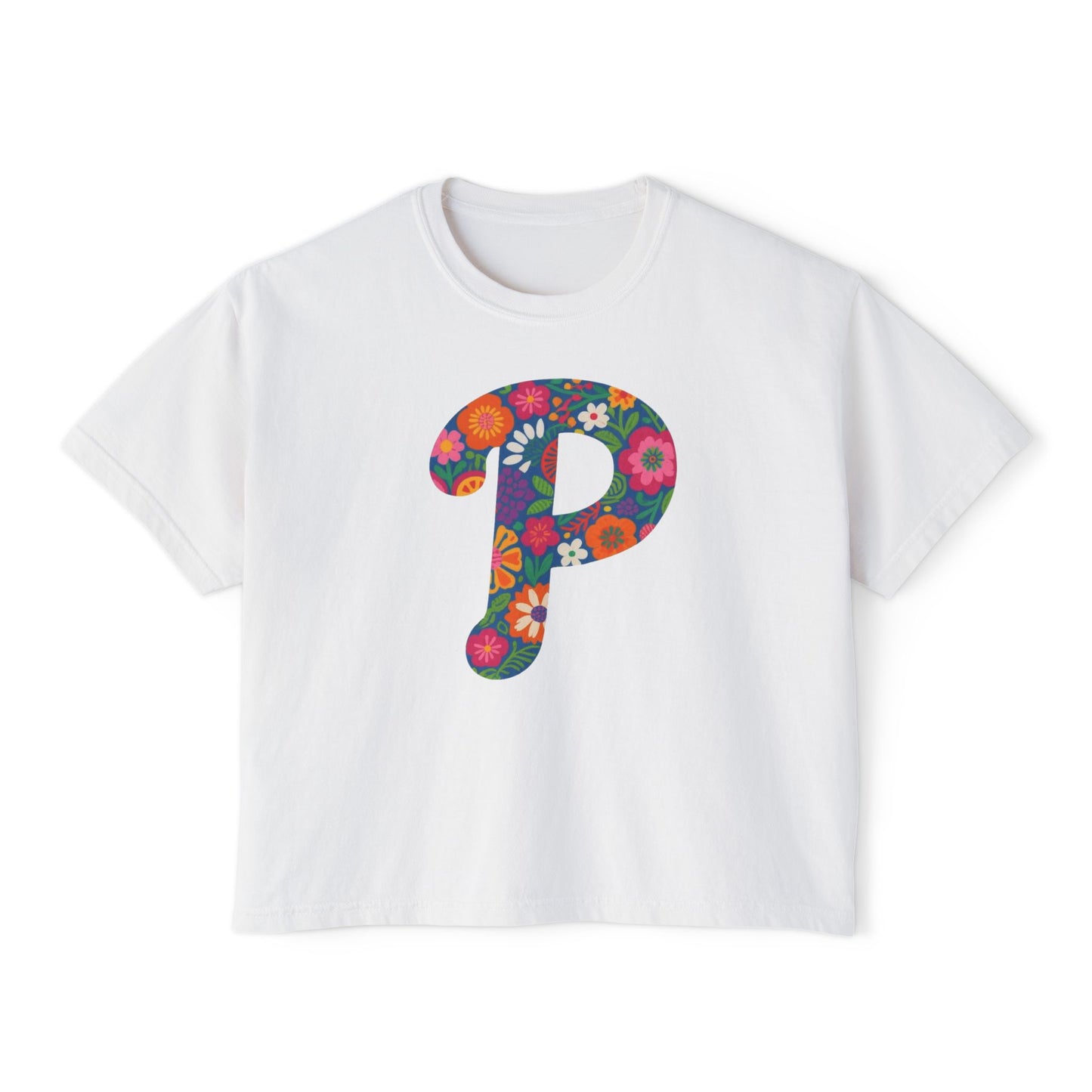 Floral  P Women's Boxy Tee