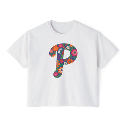 Floral  P Women's Boxy Tee