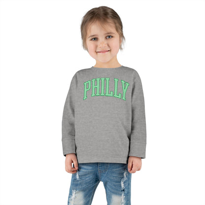 PHILLY Seersucker Toddler Long Sleeve Tee