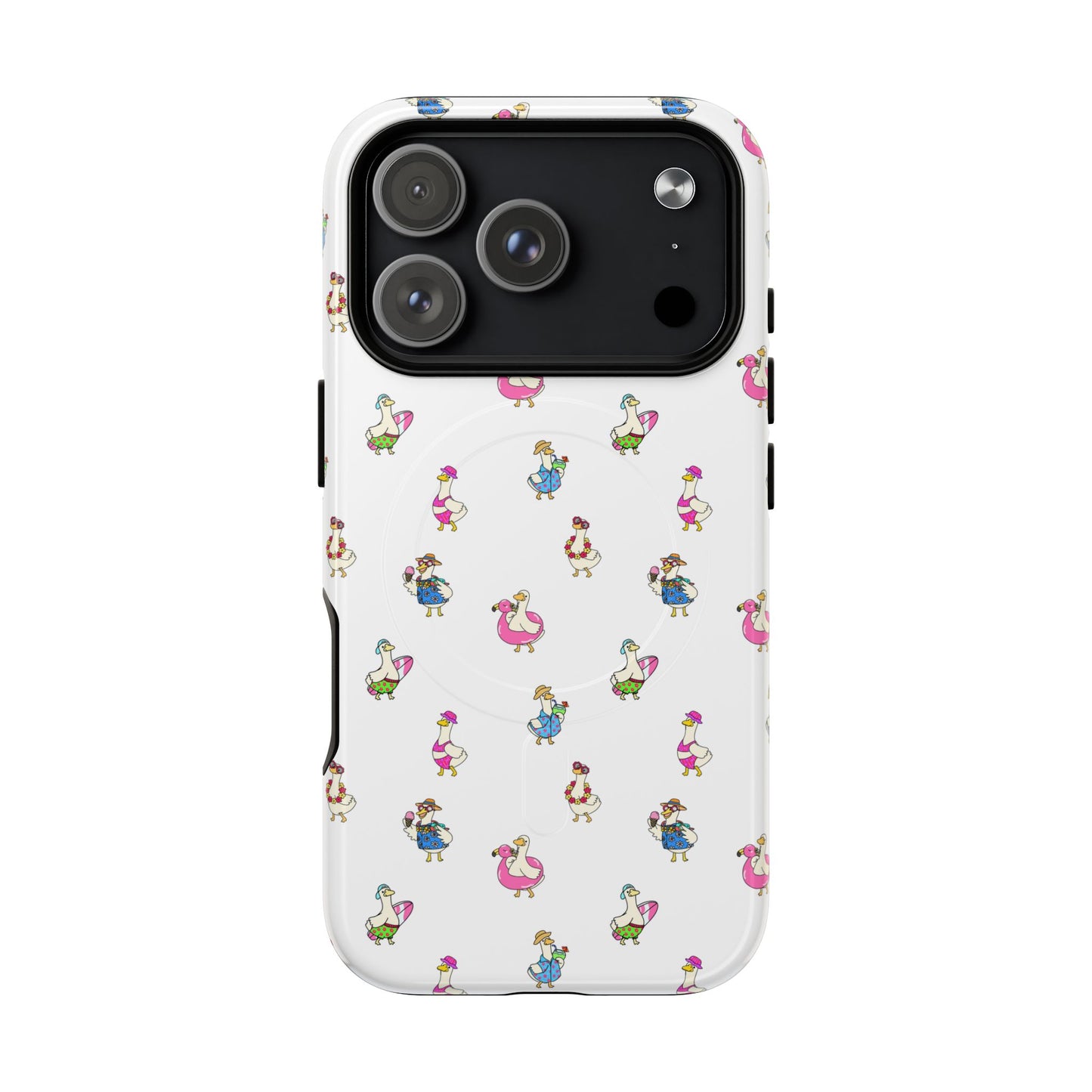 Cute Goose Summer Pattern Tough Magnetic Case