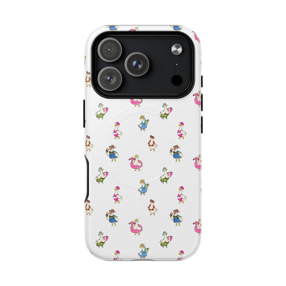 Cute Goose Summer Pattern Tough Magnetic Case