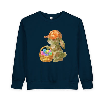 Watercolor Camo "Egg Hunter" Toddler Sweatshirt