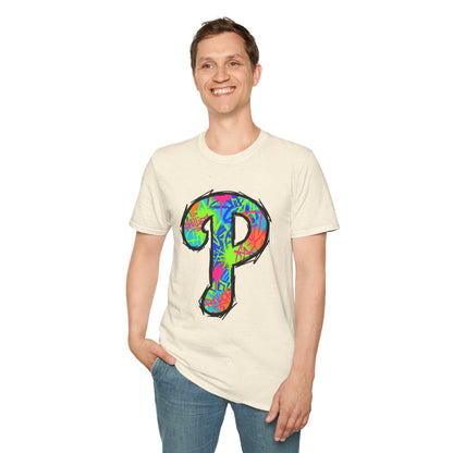 80s Funky 'P' Retro T-Shirt