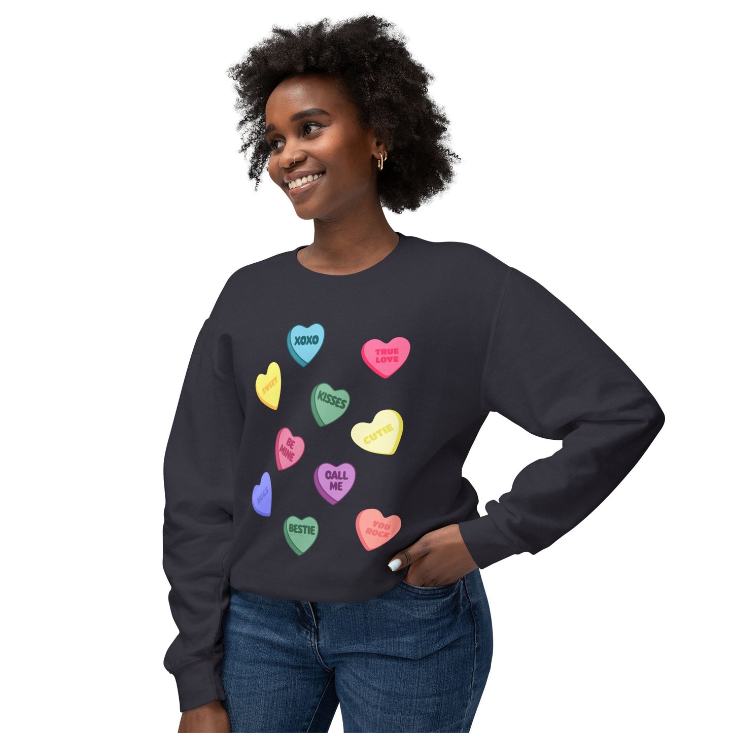 Candy Heart Crewneck Sweatshirt