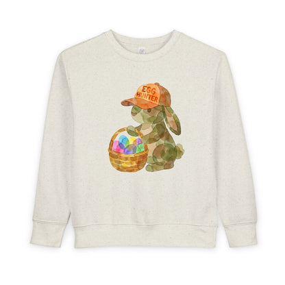 Watercolor Camo "Egg Hunter" Toddler Sweatshirt