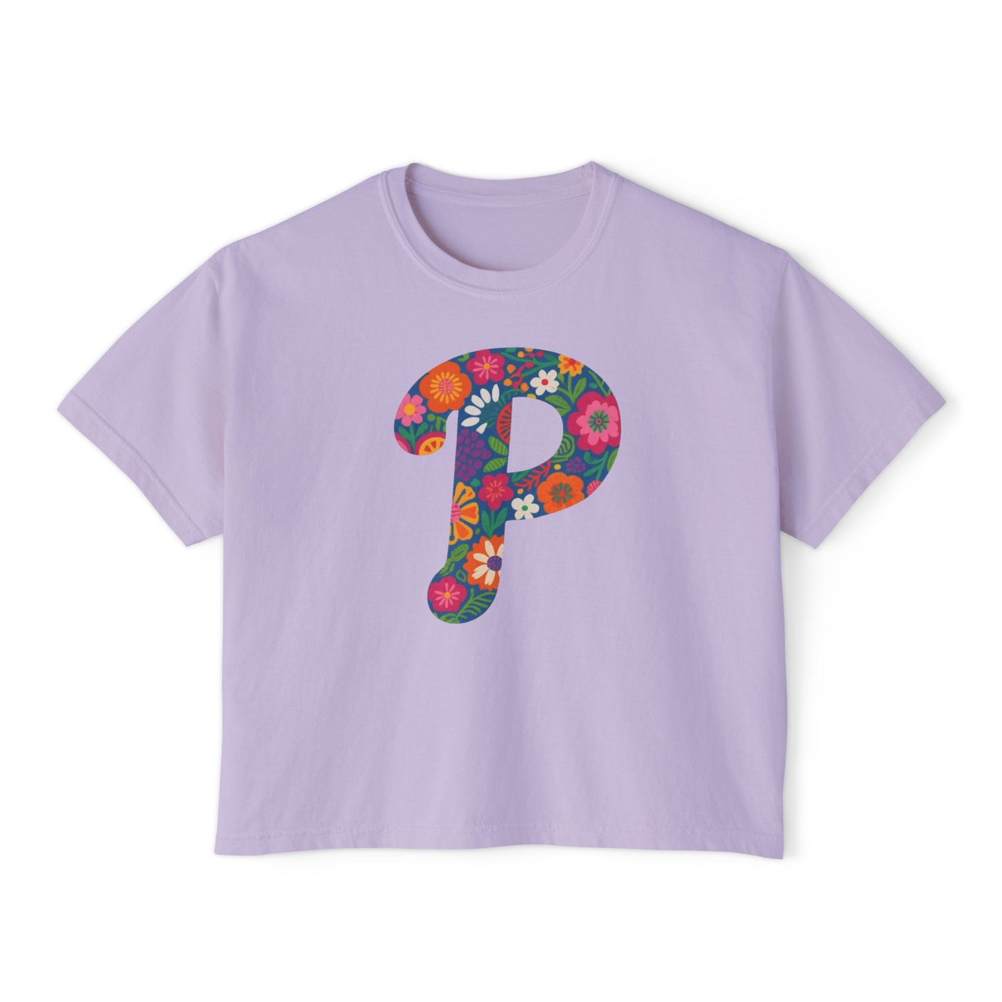 Floral  P Women's Boxy Tee
