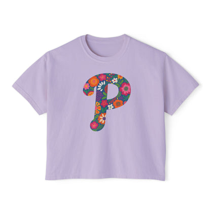 Floral  P Women's Boxy Tee