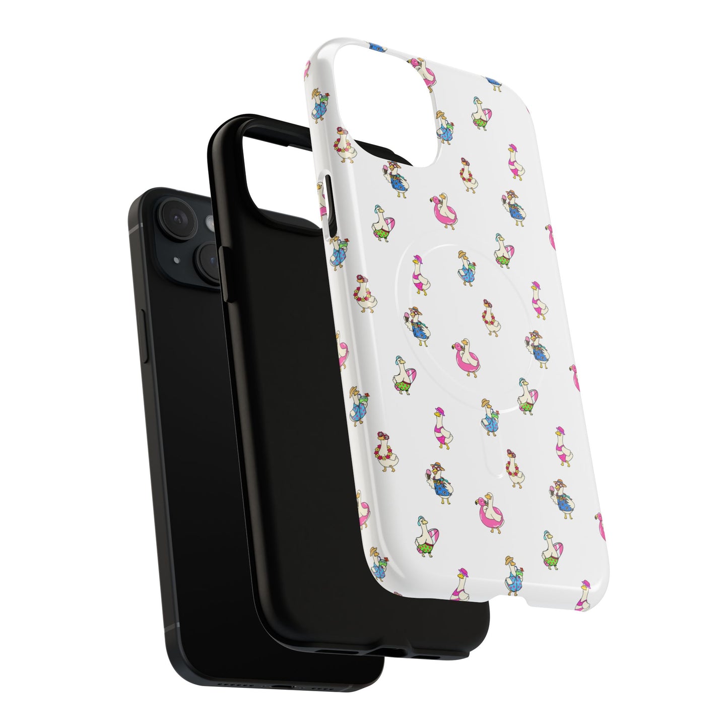 Cute Goose Summer Pattern Tough Magnetic Case