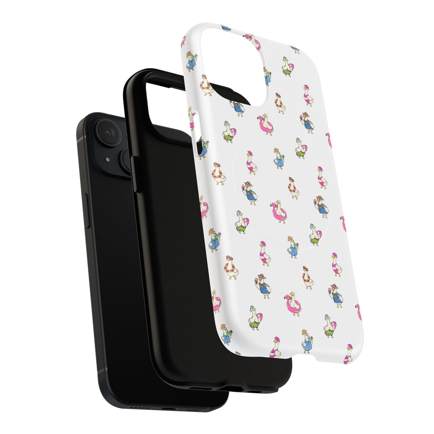 Cute Goose Summer Pattern Tough Magnetic Case