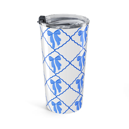 Blue Bow Croquette 20oz Tumbler