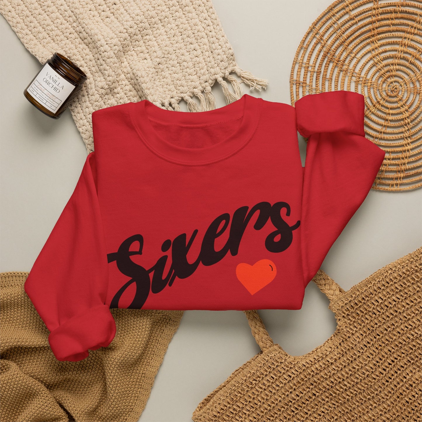 Sixers Heart Sweatshirt