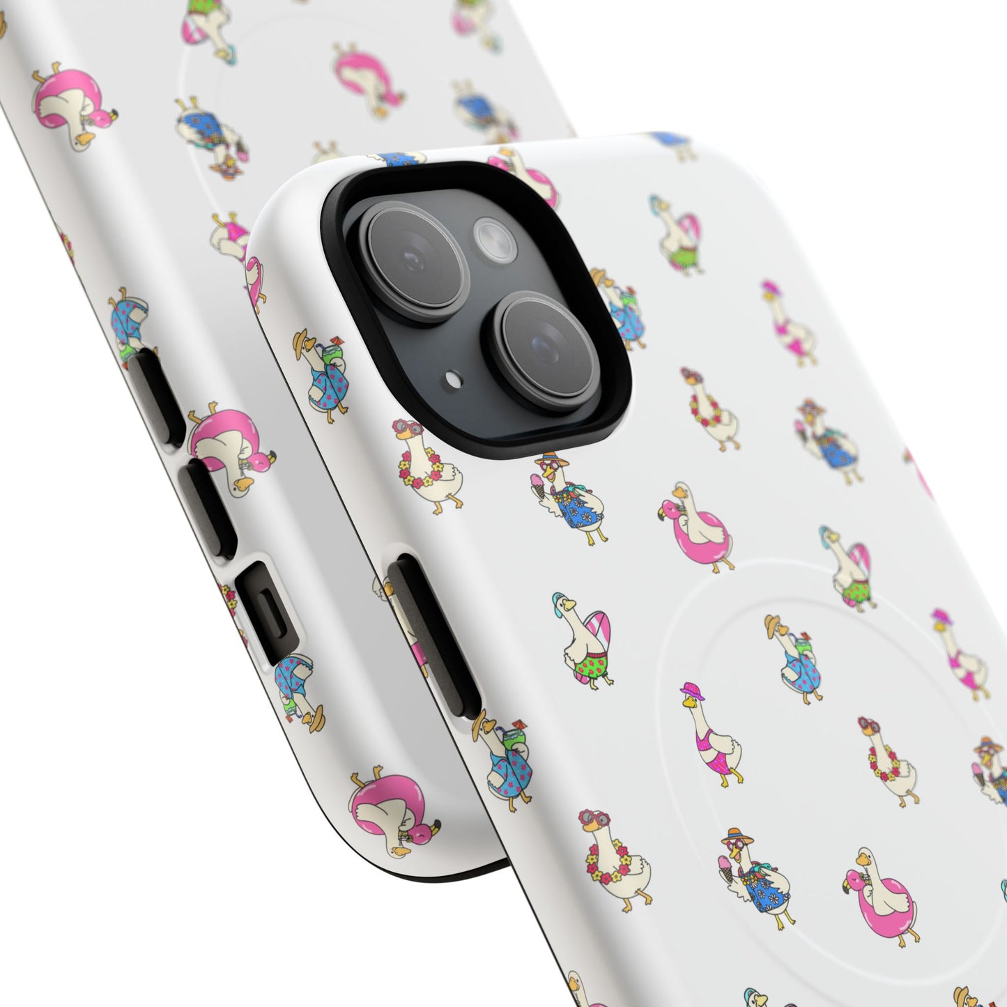 Cute Goose Summer Pattern Tough Magnetic Case