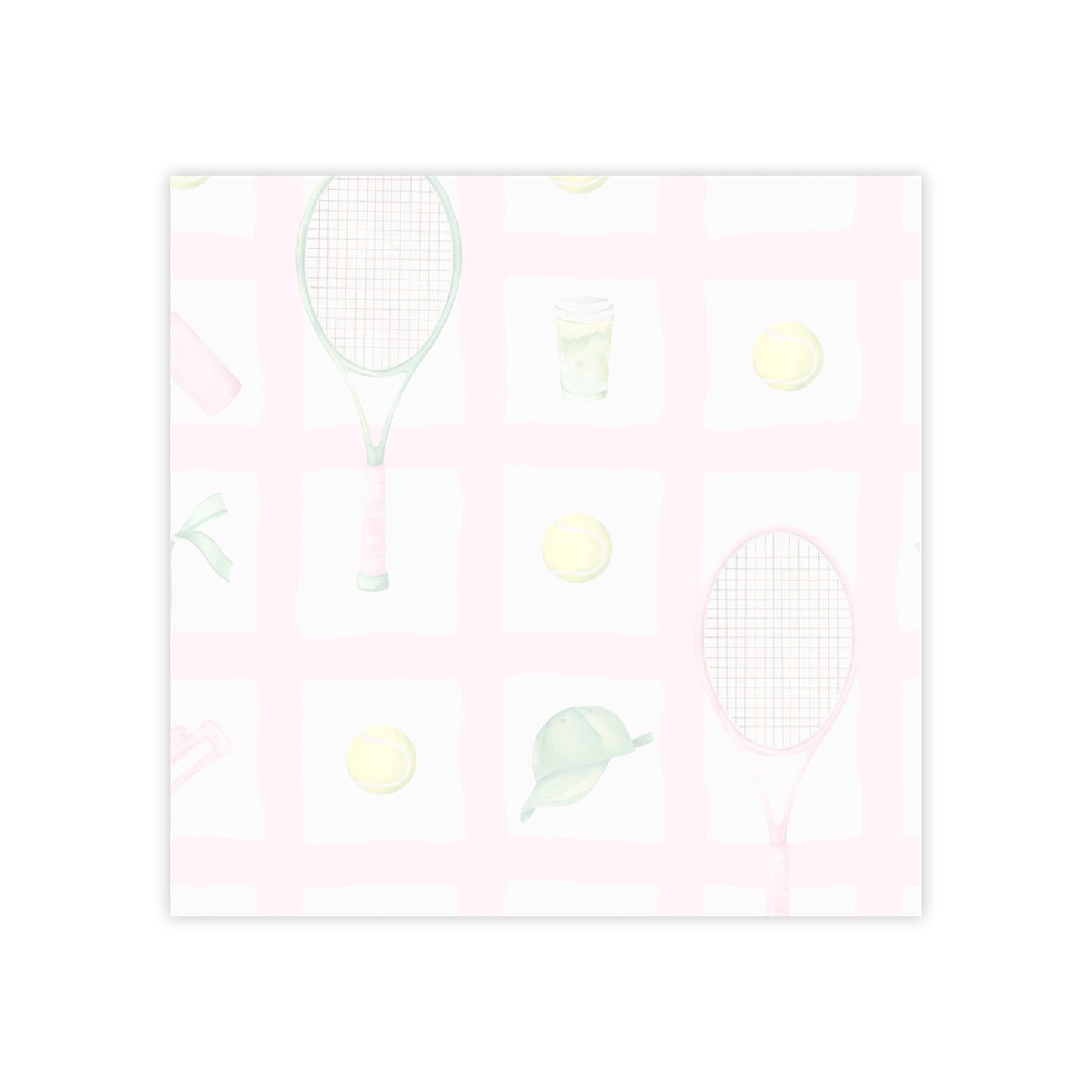 Tennis Watercolor Post-it® Note Pads — Tennis Themed Sticky Notes