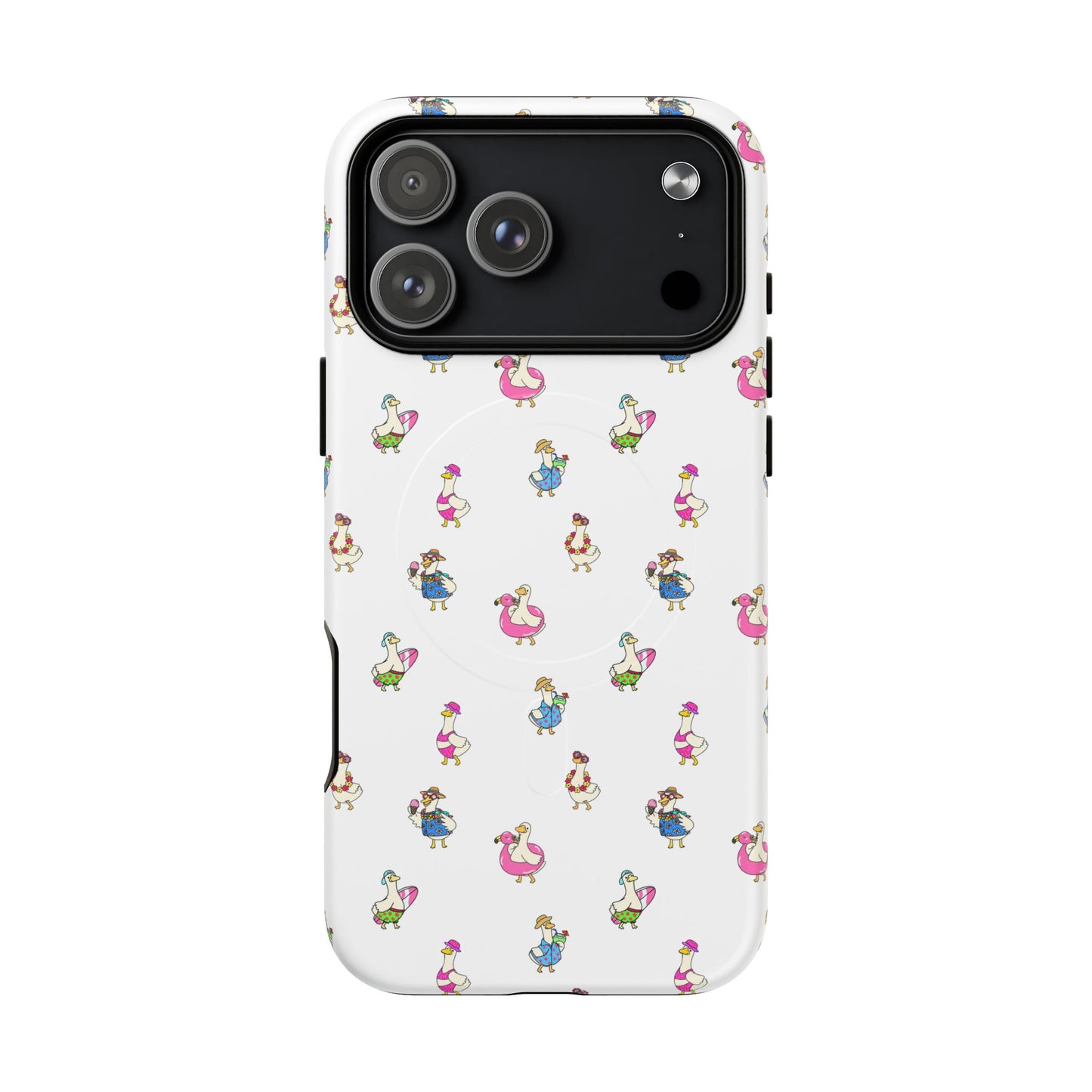 Cute Goose Summer Pattern Tough Magnetic Case