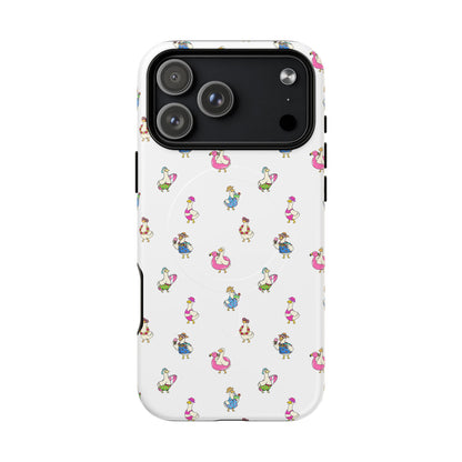Cute Goose Summer Pattern Tough Magnetic Case