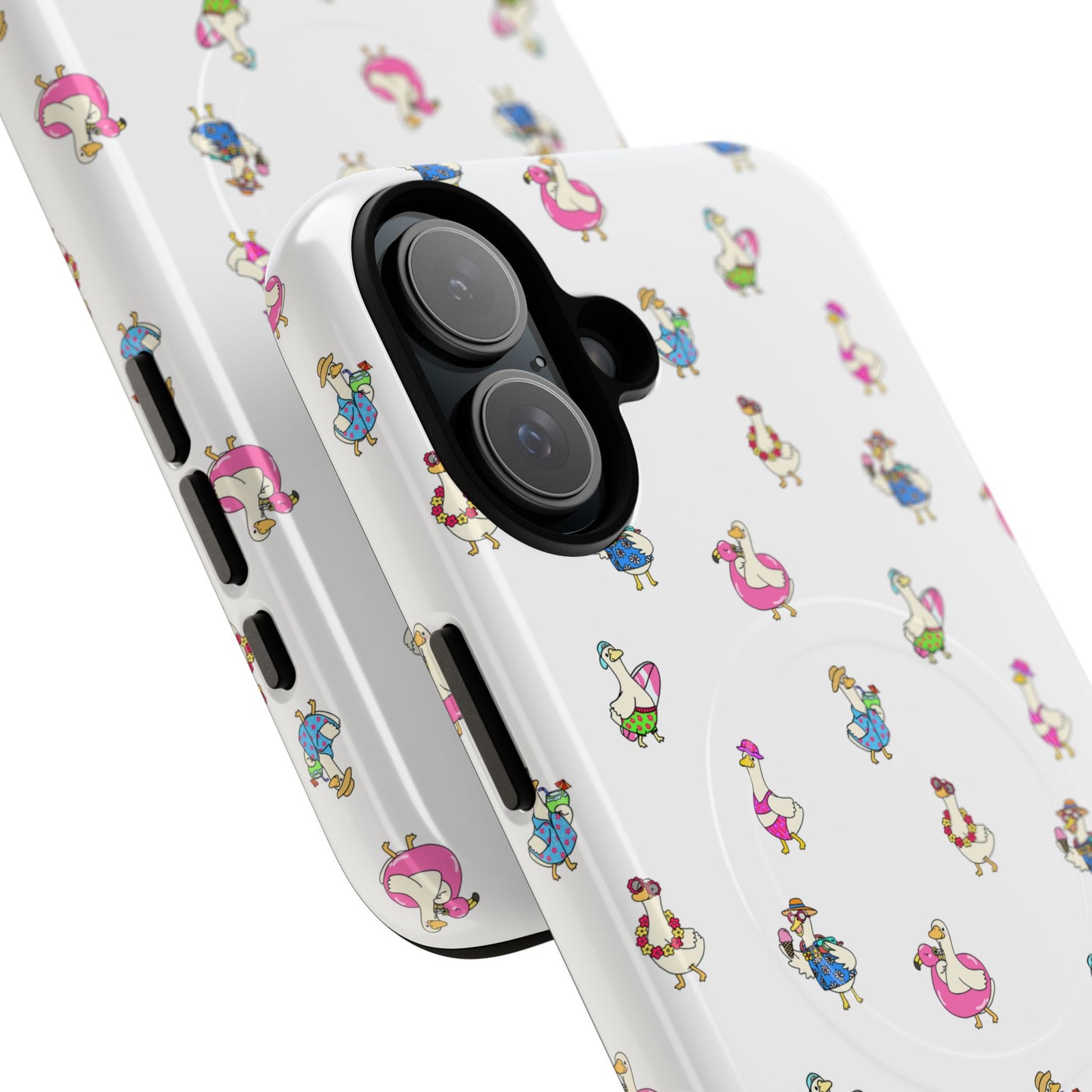Cute Goose Summer Pattern Tough Magnetic Case