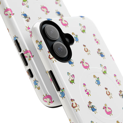 Cute Goose Summer Pattern Tough Magnetic Case