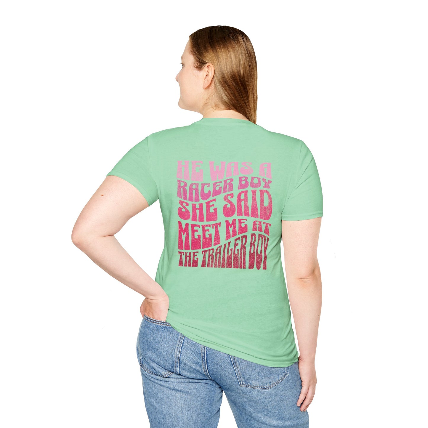 Racer Boy Pink T-Shirt