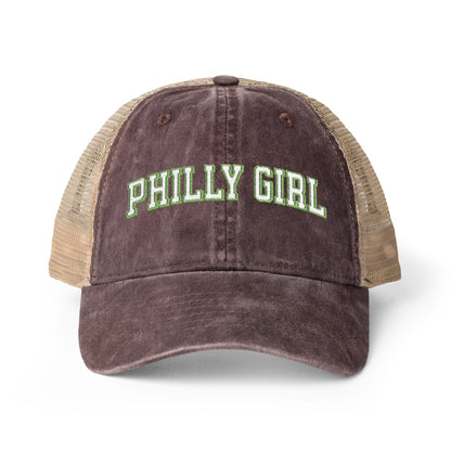 Philly Girl Women's Washed Mesh-Back Cap