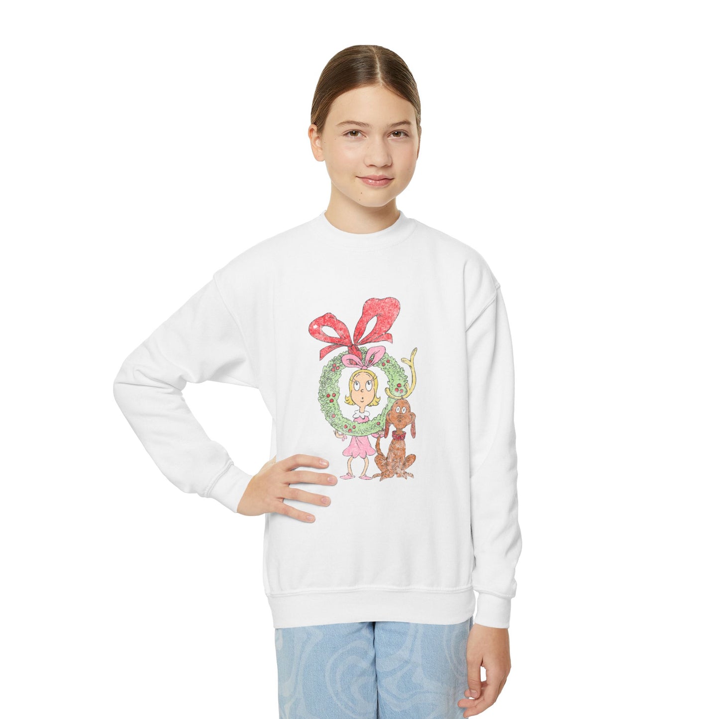 Cindy Lou Youth Crewneck Sweatshirt