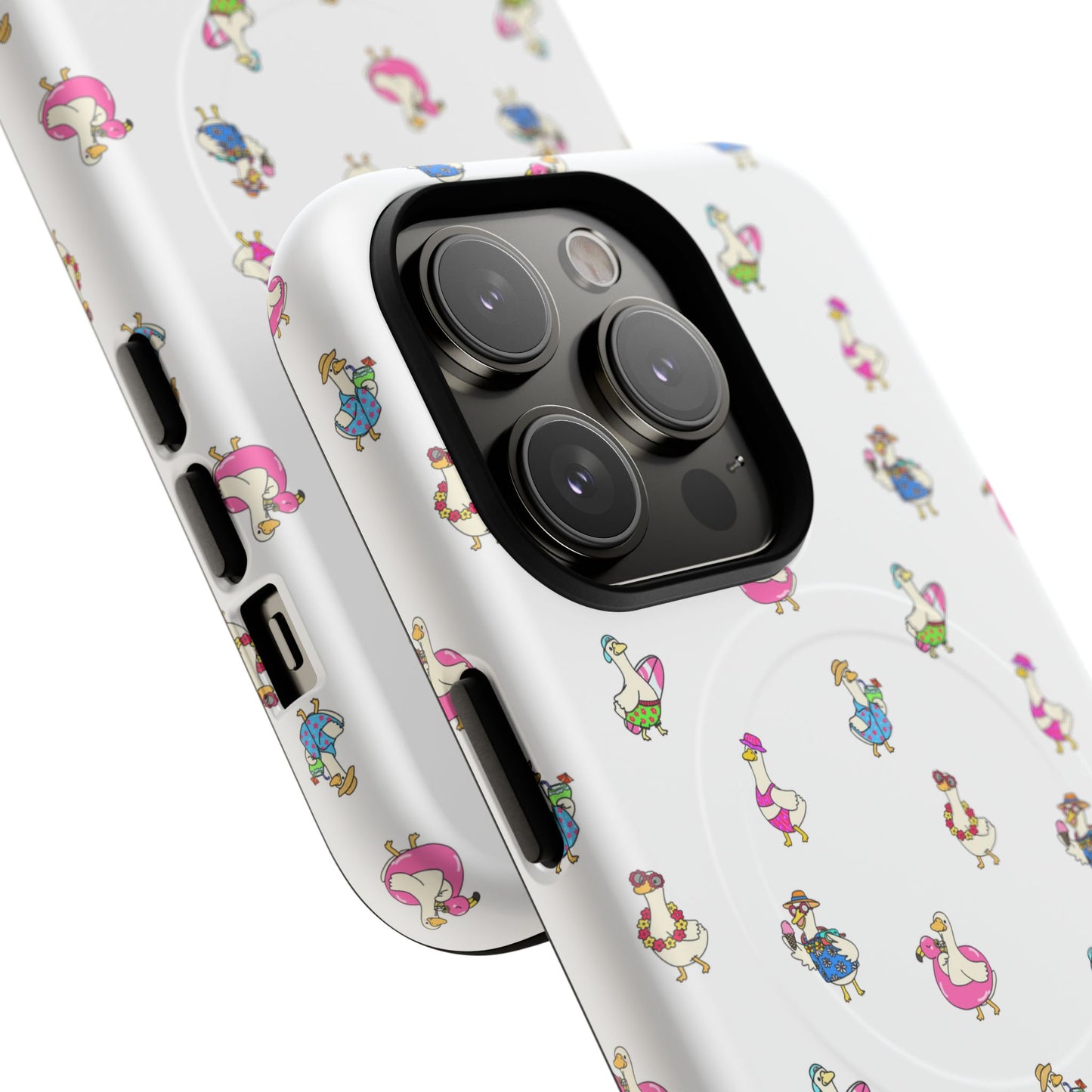 Cute Goose Summer Pattern Tough Magnetic Case